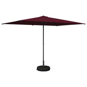 vidaXL Parasol de Jardim com Base 200 x 300 cm Poli&eacute;ster Retangular