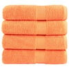 vidaXL Toalhas de banho premium SOLUND 4pcs 70x140 cm 600 gsm laranja