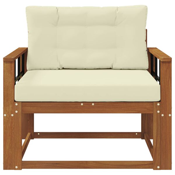 vidaXL Sof&aacute; M&eacute;dio Externo Madeira S&oacute;lida de Ac&aacute;cia Natural