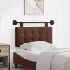 vidaXL Cabeceira Suspensa Castanho 100 x 55 x 5 cm Couro Sint&eacute;tico