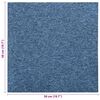vidaXL Tapete 20 pcs Azul 50 x 50 cm 100% Polipropileno