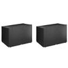 vidaXL Capas banco baloi&ccedil;o 12 ilh&oacute;s 2pcs 215x150x130/150cm polietileno