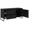 vidaXL Gabinete para TV com gaveta Carvalho Preto 100 x 36 x 49.5 cm