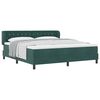 vidaXL Cama Box com cabeceira Verde-escuro 180 x 200 cm Veludo
