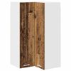 vidaXL Arm&aacute;rio suspenso Madeira Antiga e Branco 57 x 57 x 100 cm
