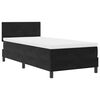 vidaXL Cama Box com colch&atilde;o com cabeceira Preto 80 x 200 cm Veludo