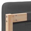 vidaXL Cabeceira estofada com cabeceira Marrom e Cinza Escuro 200 cm
