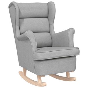 vidaXL Cadeira de baloi&ccedil;o 74x90x102 cm tecido cinzento-nublado