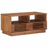 vidaXL Mesa de Caf&eacute; Feita &agrave; M&atilde;o Marrom Teak 85 x 45,5 x 40 cm