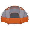 vidaXL Barraca de Camping Cinzento e laranja 475 x 475 x 235 cm