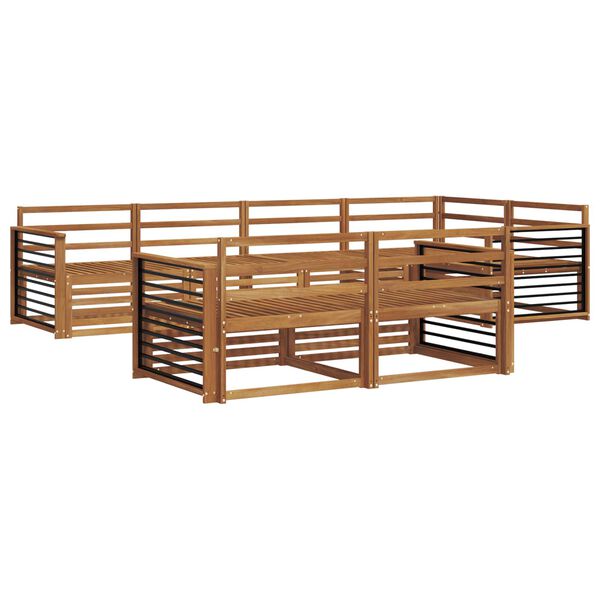 vidaXL Conjunto de Sof&aacute;s para Exterior 7 pcs Natural