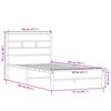 vidaXL Estrutura cama s/ colchão derivados de madeira carvalho sonoma
