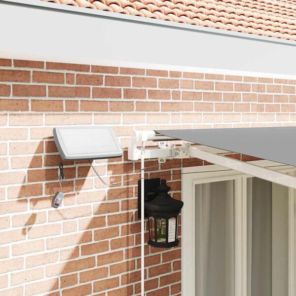 vidaXL Estrutura de Toldo Manual Branco 500 × 300 cm Alumínio