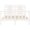 vidaXL Cama sem colch&atilde;o 120x200 cm madeira de pinho maci&ccedil;a branco