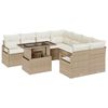 vidaXL Conjunto de Sof&aacute; de Jardim 9 unid. 8-N&uacute;mero de lugares