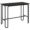 vidaXL Mesa de jantar 100 x 50 x 75 cm Derivados de Madeira Preto