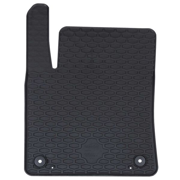 vidaXL Tapete de carro 4 pcs Preto Borracha