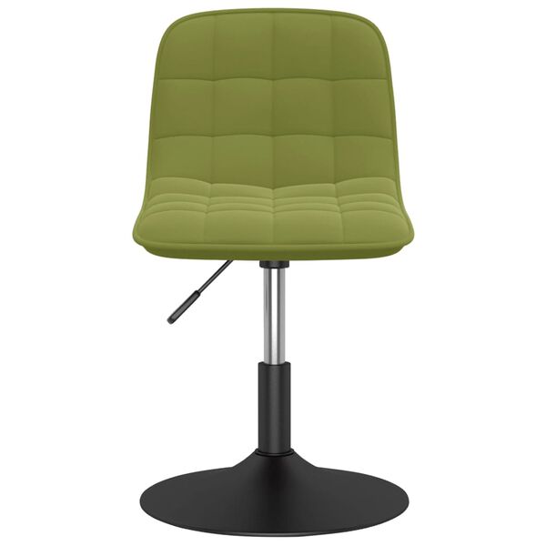 vidaXL Cadeiras de jantar girat&oacute;rias 2 pcs veludo verde-claro