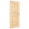 vidaXL Porta Deslizante NARVIK Natural e Preto 85 x 210 cm (152,5 cm)