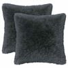 vidaXL Almofada com travesseiro HEERLEN 2 unid. Antracite Fleece PV
