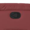 vidaXL Poltrona reclin&aacute;vel elevat&oacute;ria couro artificial vermelho tinto