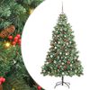 vidaXL &Aacute;rvore de Natal Artificial 300 LED Branco quente PVC e Metal
