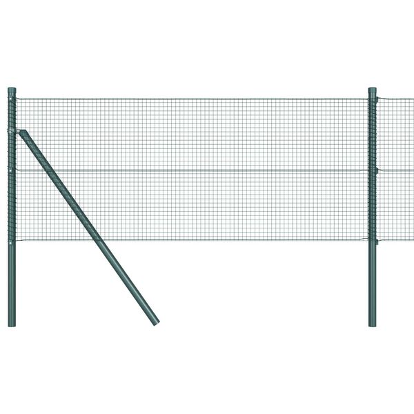 vidaXL Poste de Cerca Verde 10 x 0,6 m (malha de 16 x 16 mm) A&ccedil;o e PVC