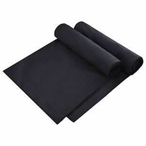 vidaXL Toalhas para Espregui&ccedil;adeira 2 unid. Preto 210 x 75 cm