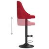 vidaXL Bancos de bar 2 pcs veludo vermelho tinto