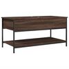 vidaXL Mesa centro 100x50x50 cm deriv. madeira/metal carvalho castanho