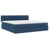 vidaXL Cama com arruma&ccedil;&atilde;o e colch&atilde;o com colch&atilde;o Azul 200 x 200 cm