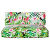 vidaXL Conjunto de Almofadas Floral 3 pcs Multicolor Tecido Oxford