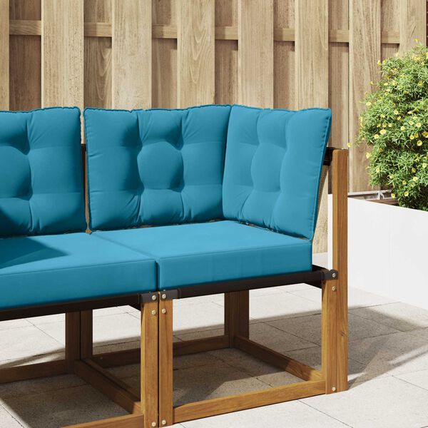 vidaXL Almofada para Sof&aacute; Externo 3 pcs Azul Royal Poli&eacute;ster