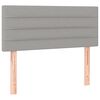 vidaXL Cama boxspring com colch&atilde;o 120x190 cm tecido cinzento-claro