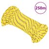 vidaXL Corda de barco 4 mm 250 m polipropileno amarelo