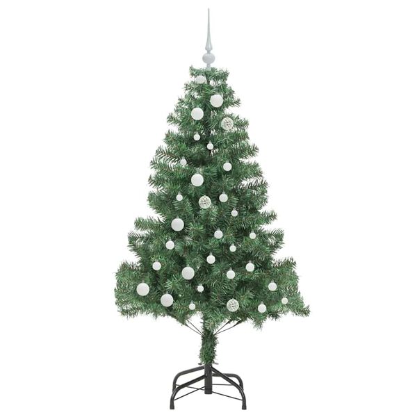 vidaXL &Aacute;rvore de Natal com 150 LEDs com suporte Verde 150 cm PVC