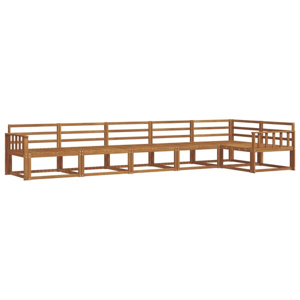 vidaXL Conjunto de Sof&aacute;s para Exterior 6 pcs Natural