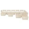 vidaXL 12 pcs conj. lounge paletes p/ jardim madeira abeto impregnada