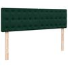 vidaXL Estrutura de cama otomana com colch&atilde;o 160x200 cm verde escuro