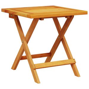 vidaXL Mesa de apoio para jardim 40x40x40 cm madeira de ac&aacute;cia maci&ccedil;a