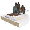 vidaXL Prateleiras de canto flutuantes 2 pe&ccedil;as branco 35x35x3,8 cm MDF
