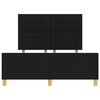 vidaXL Estrutura da Cama com cabeceira Preto 140 x 190 cm tecido