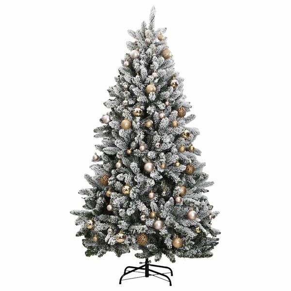 vidaXL &Aacute;rvore Natal artificial articulada c/ 300 luzes LED+bolas 210cm