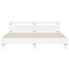 vidaXL Estrutura cama c/ cabeceira e luzes LED 180x200 cm branco