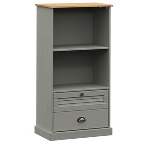 vidaXL Estante VIGO 60x35x114,5 cm madeira de pinho maci&ccedil;a cinzento