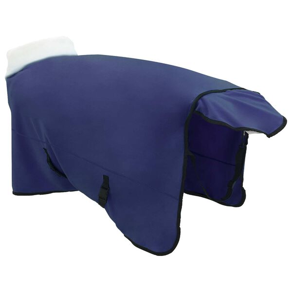vidaXL Cobertor de Cavalo Azul Marinho 135 cm Fleece polar