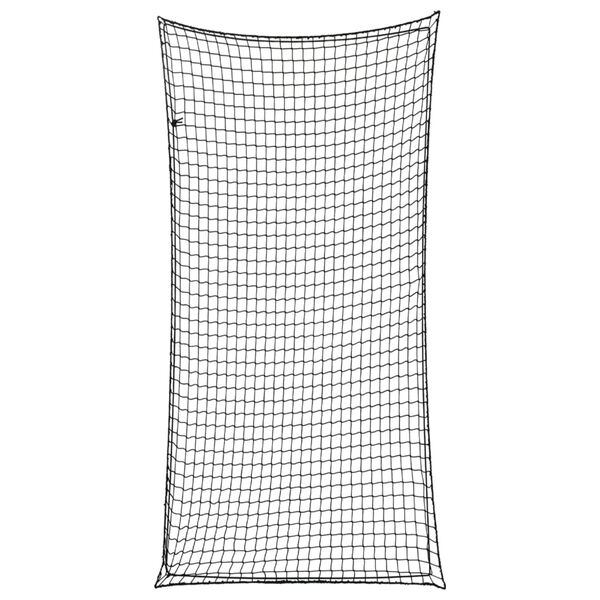 vidaXL Rede para reboque com corda elástica 7x3,5 m PP preto