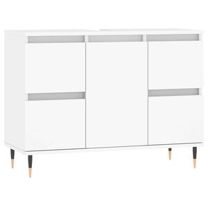 vidaXL Arm&aacute;rio de casa de banho 80x33x60 cm derivados madeira branco