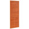 vidaXL Porta de celeiro Castanho encerado 80 x 208 cm