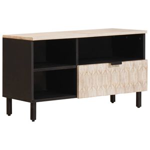 vidaXL Gabinete para TV Acabamento em Wash Branco 80 x 33 x 46 cm